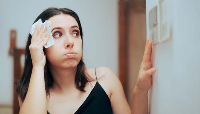 Air conditioner inspection and maintenance check.