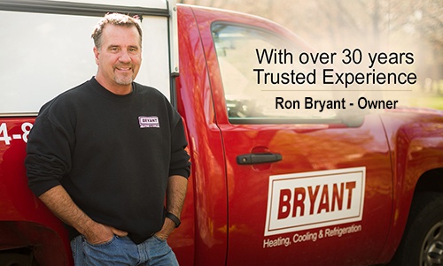 Ron Bryant, owner and licensed HVAC contractor at Bryant Heating & Cooling