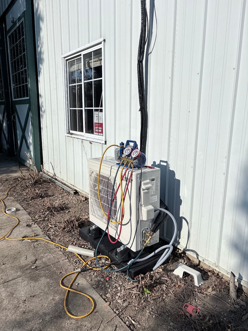 Mitsubishi Electric ductless mini split heat pump installed at a New Albany, Ohio property by Bryant Heating & Cooling