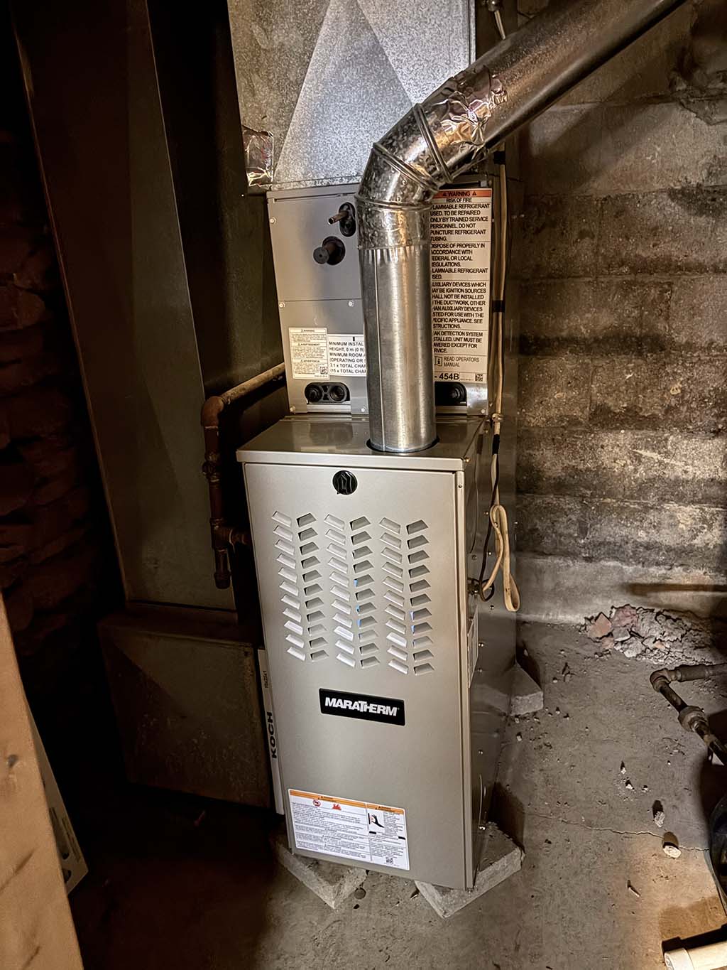 New furnace installation in Alexandria, Ohio by Bryant Heating & Cooling